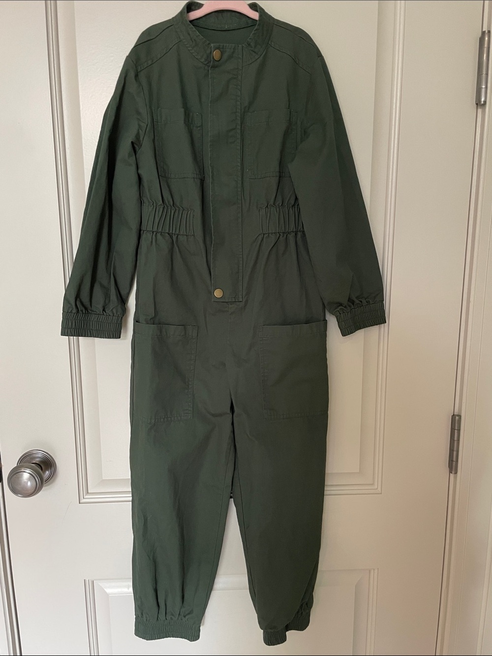 Olive Green Flight/Pilot Style Utility Jumpsuit
